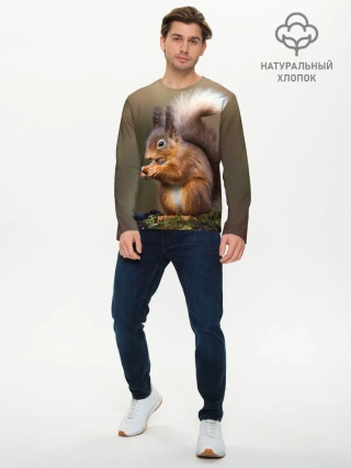 Мужской лонгслив базовый / Белка