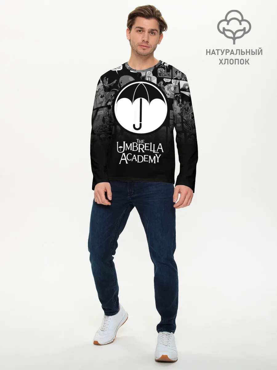 Мужской лонгслив базовый / Академия Амбрелла