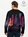 Мужской лонгслив базовый / Neon City