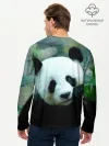 Мужской лонгслив базовый / Панда