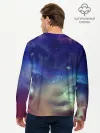 Мужской лонгслив базовый / Космическое сияние