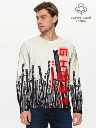 Мужской лонгслив базовый / Призрак Цусимы