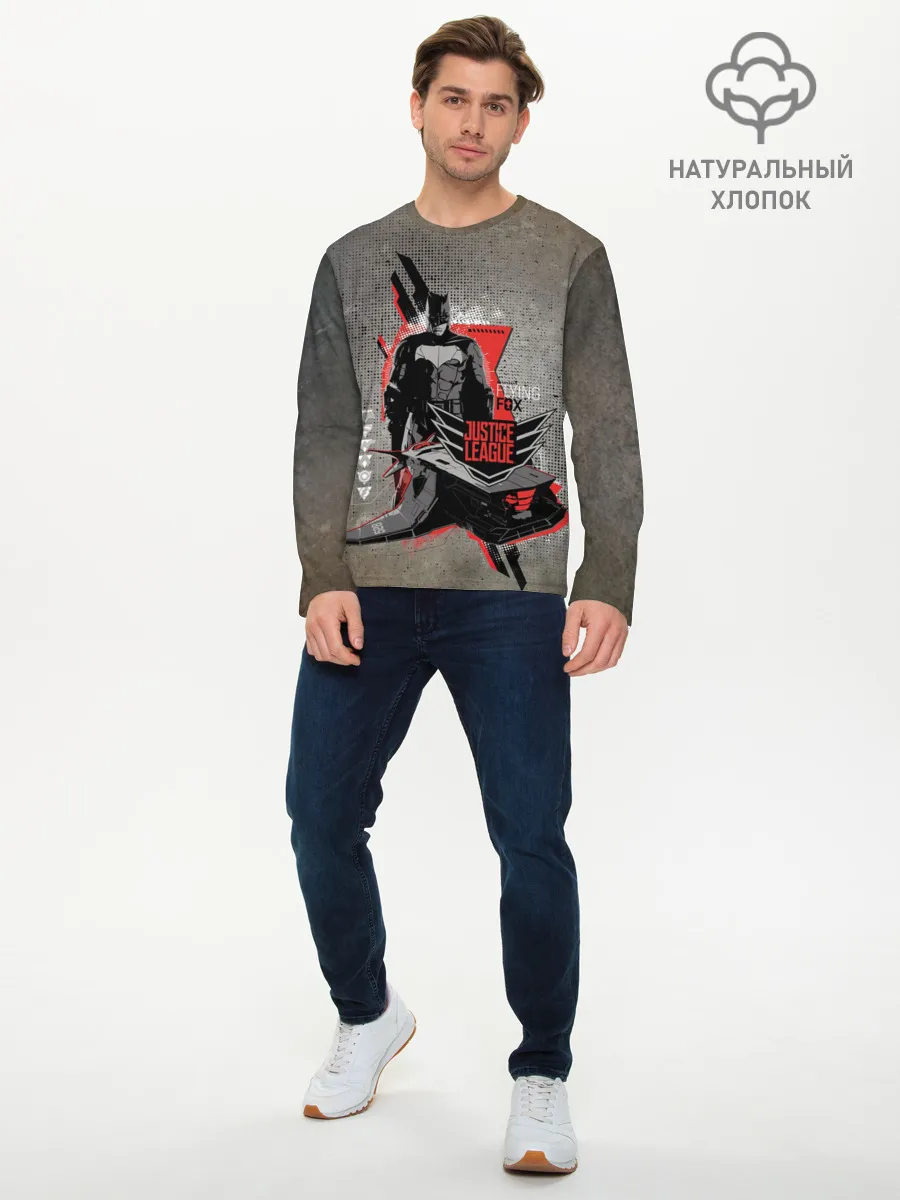 Мужской лонгслив базовый / Batman