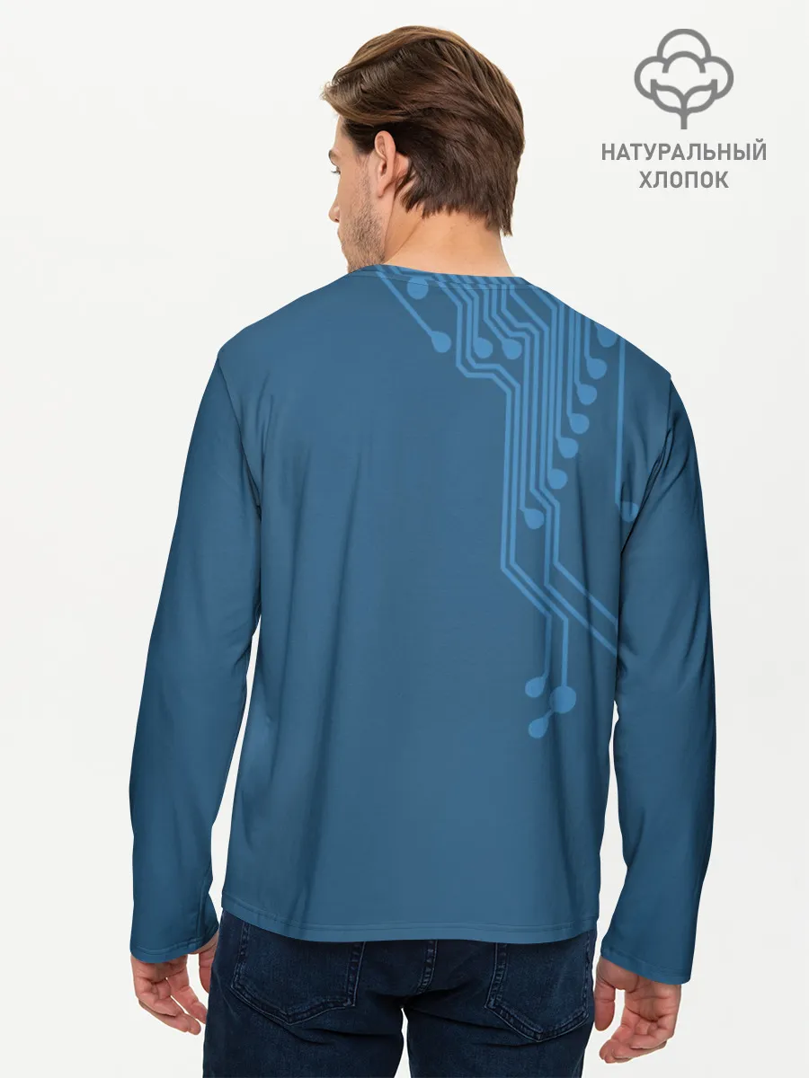 Мужской лонгслив базовый / Cyborg