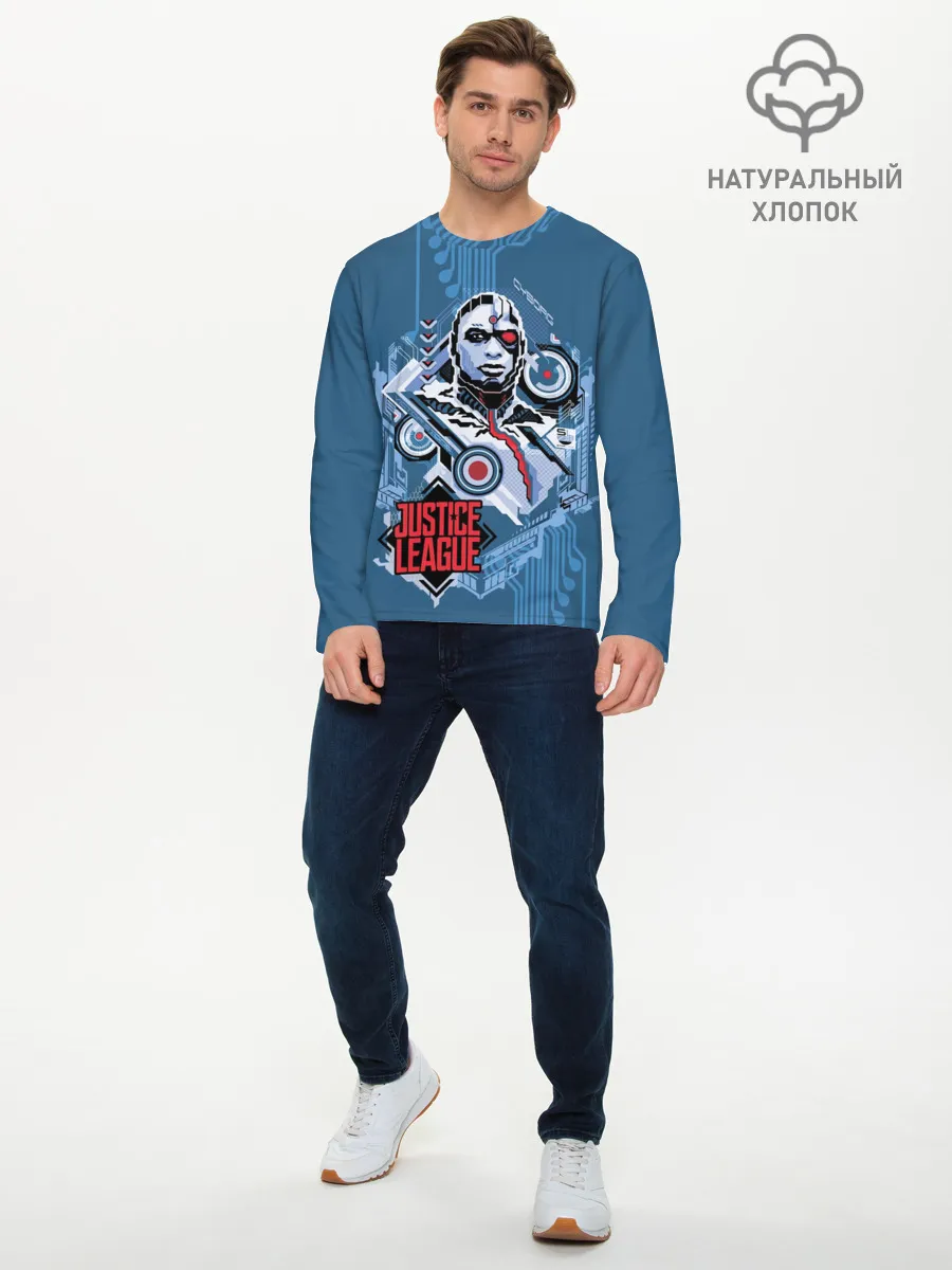 Мужской лонгслив базовый / Cyborg