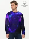 Мужской лонгслив базовый / Космическое небо