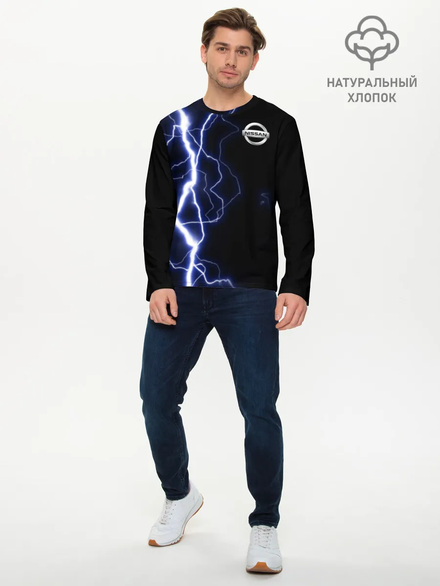 Мужской лонгслив базовый / NISSAN