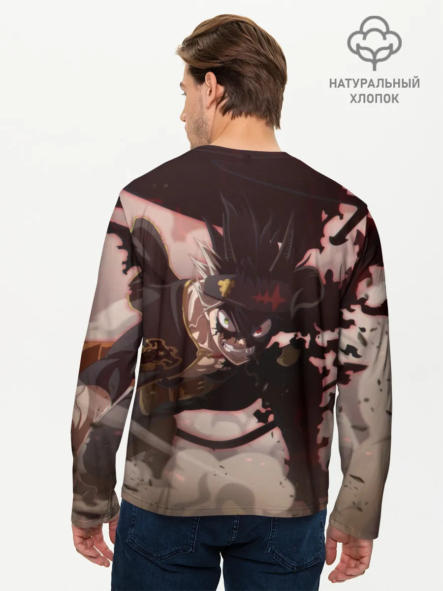 Мужской лонгслив базовый / Астер в боевой позе