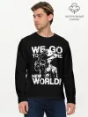Мужской лонгслив базовый / WE GO TO THE NEW WORLD!