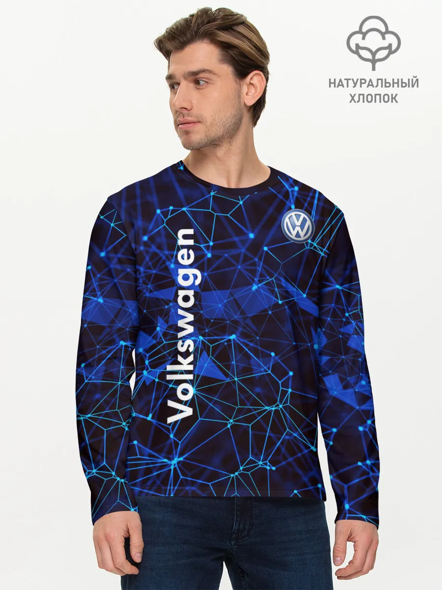Мужской лонгслив базовый / Volkswagen