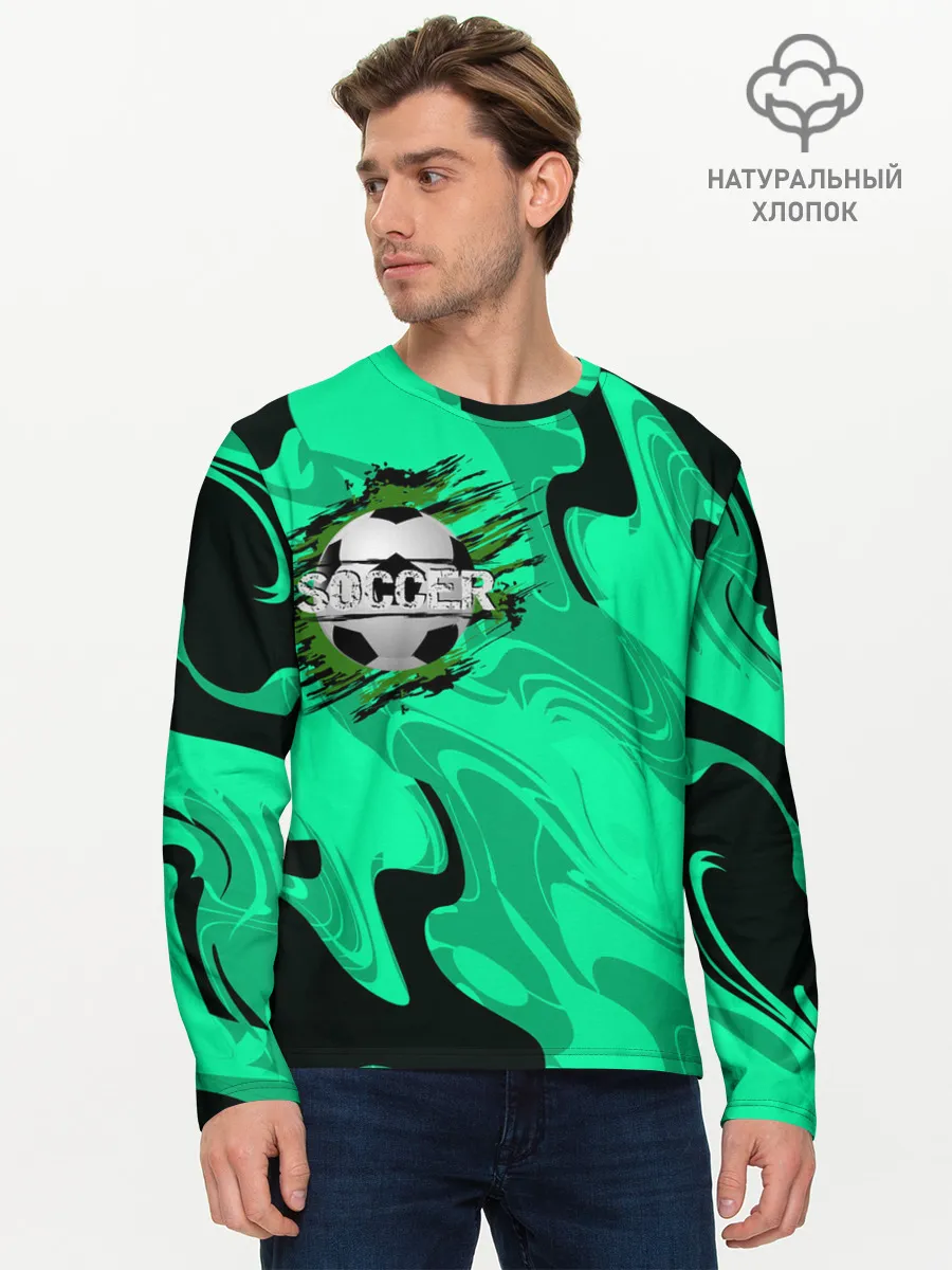 Мужской лонгслив базовый / Soccer