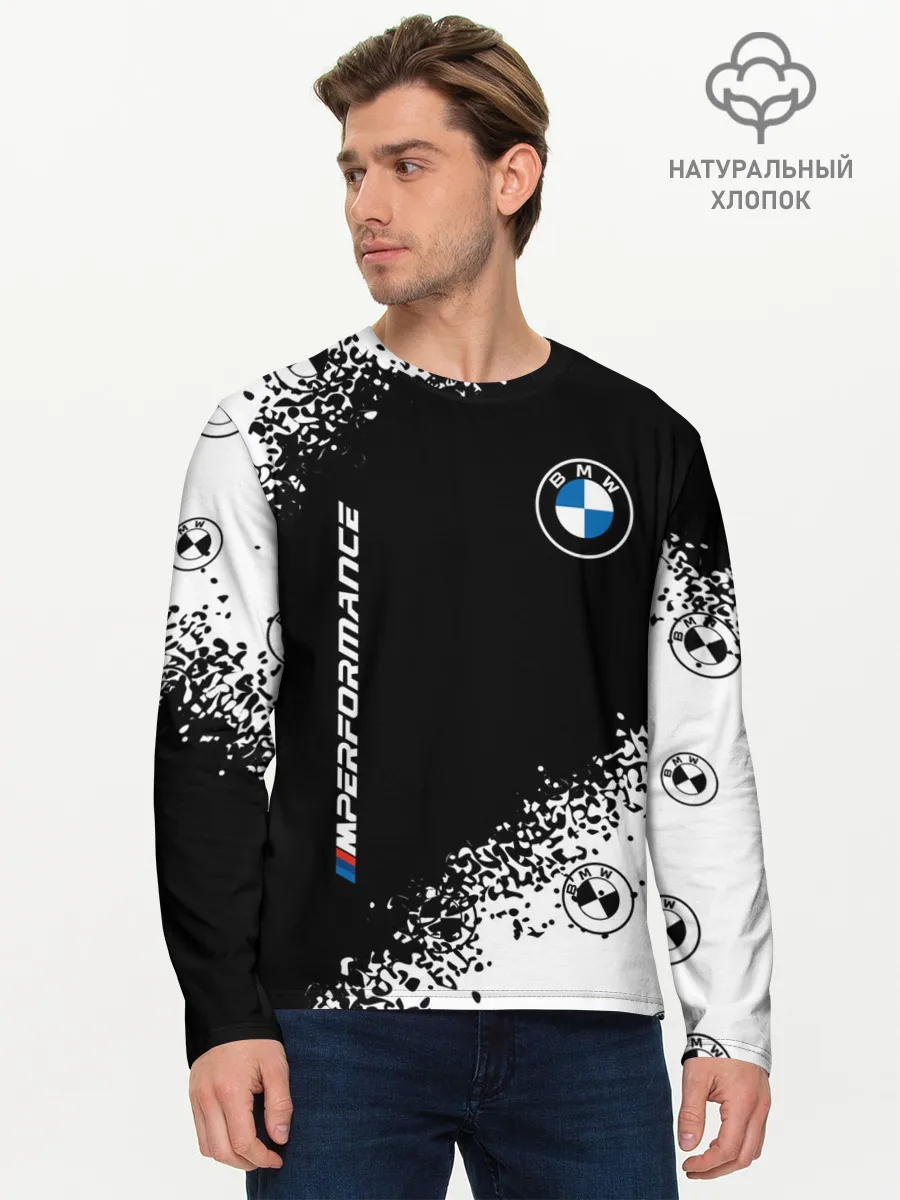 Мужской лонгслив базовый / BMW / БМВ