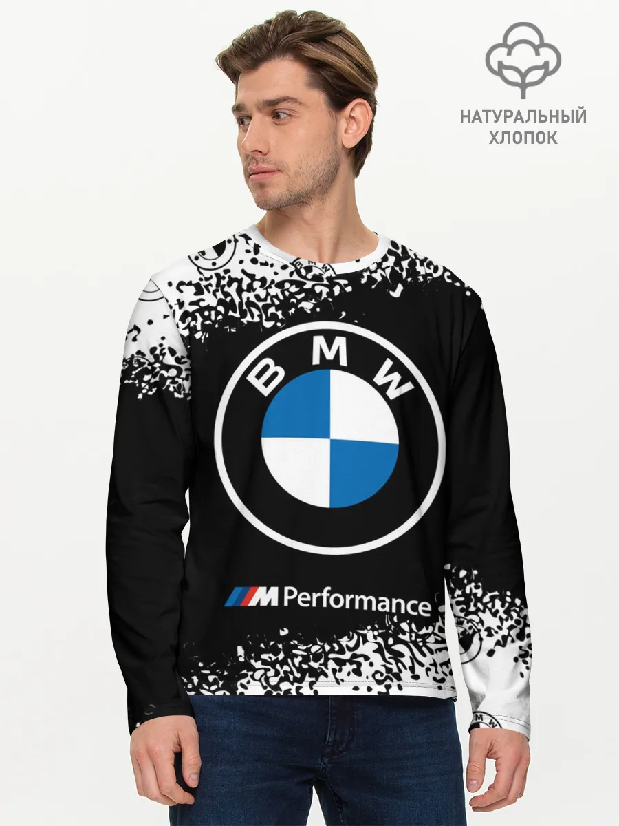 Мужской лонгслив базовый / BMW / БМВ