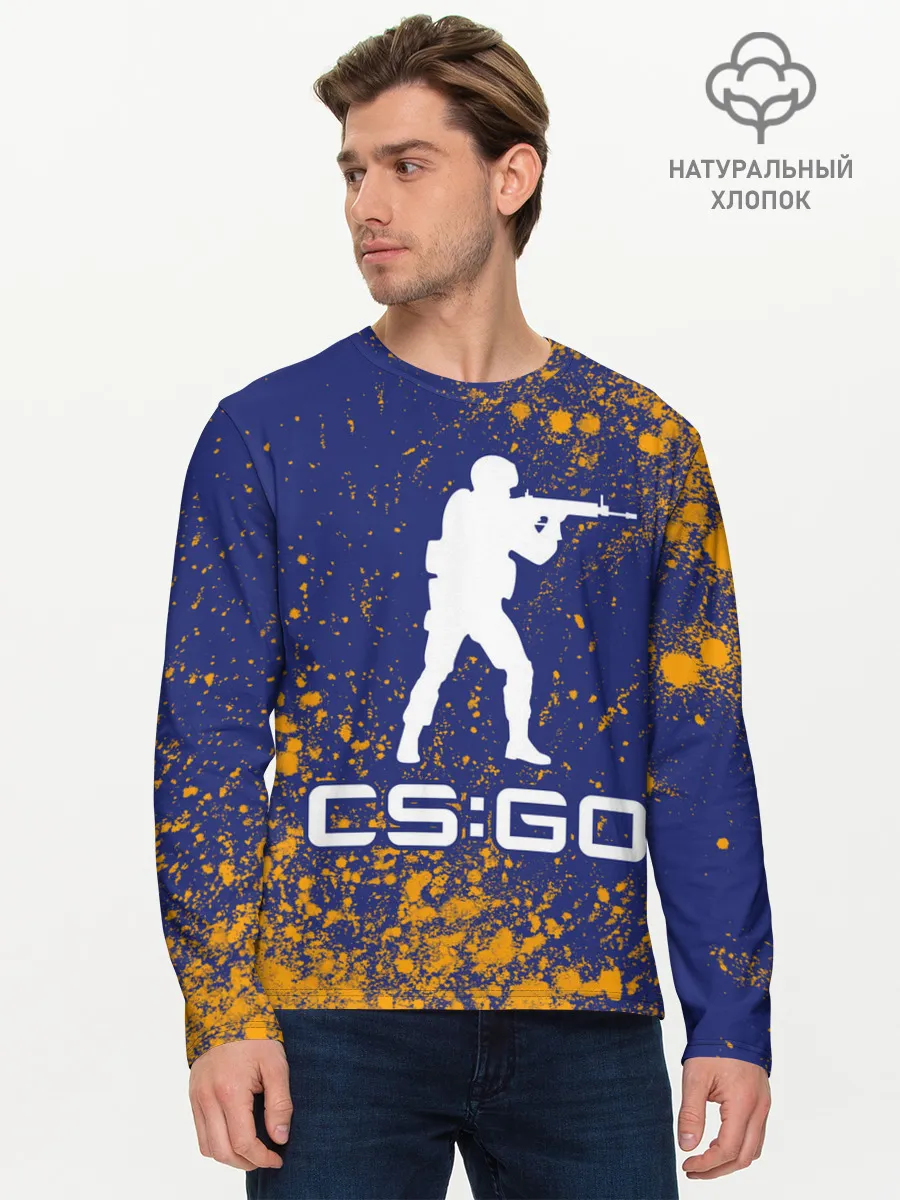 Мужской лонгслив базовый / CS GO | КС ГО