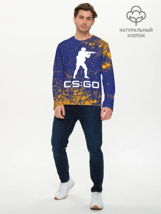 Мужской лонгслив базовый / CS GO | КС ГО