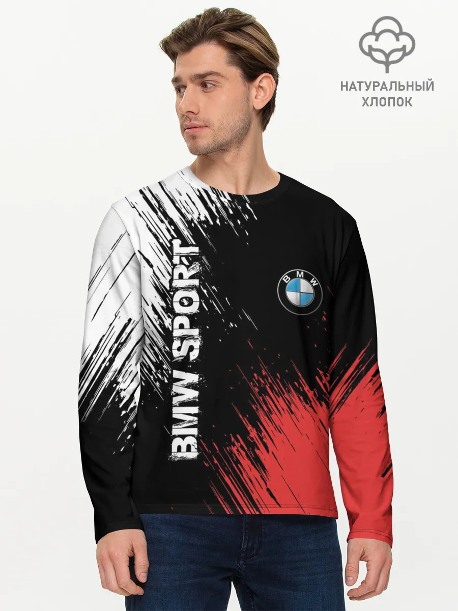 Мужской лонгслив базовый / BMW
