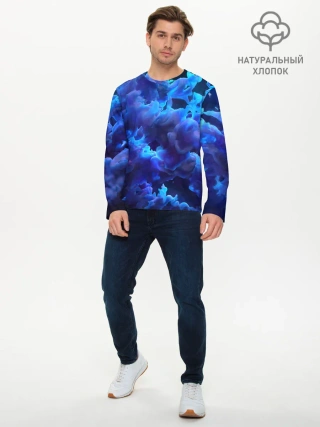 Мужской лонгслив базовый / Vaporwave