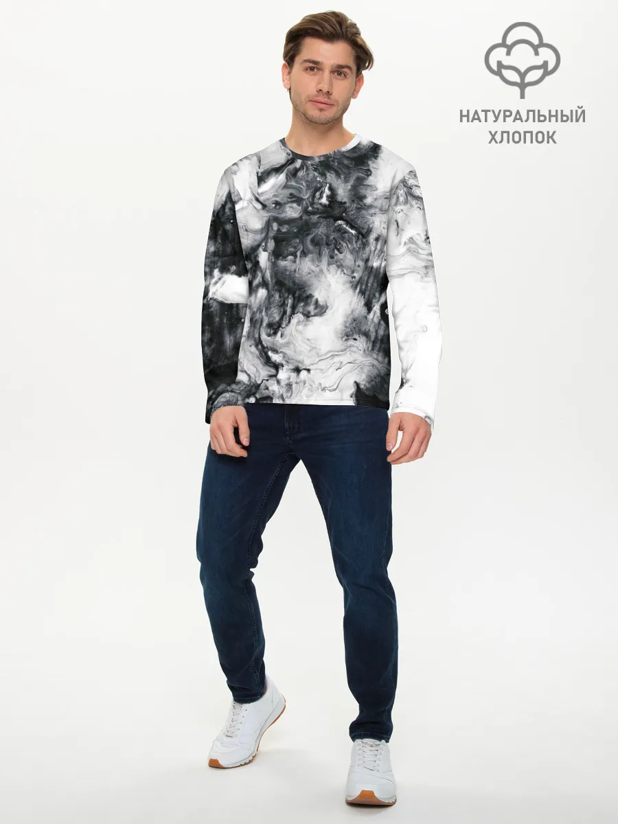 Мужской лонгслив базовый / МРАМОР