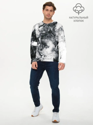 Мужской лонгслив базовый / МРАМОР