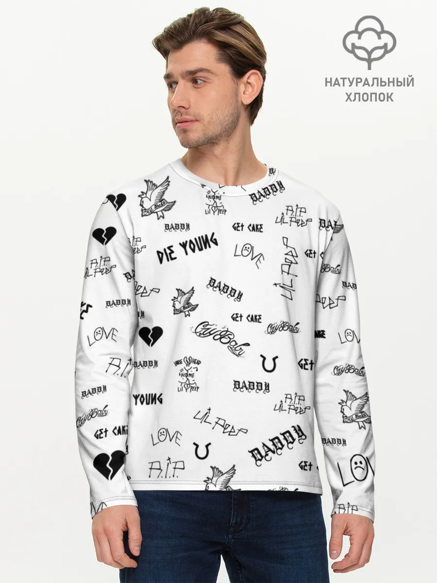 Мужской лонгслив базовый / Lil Peep