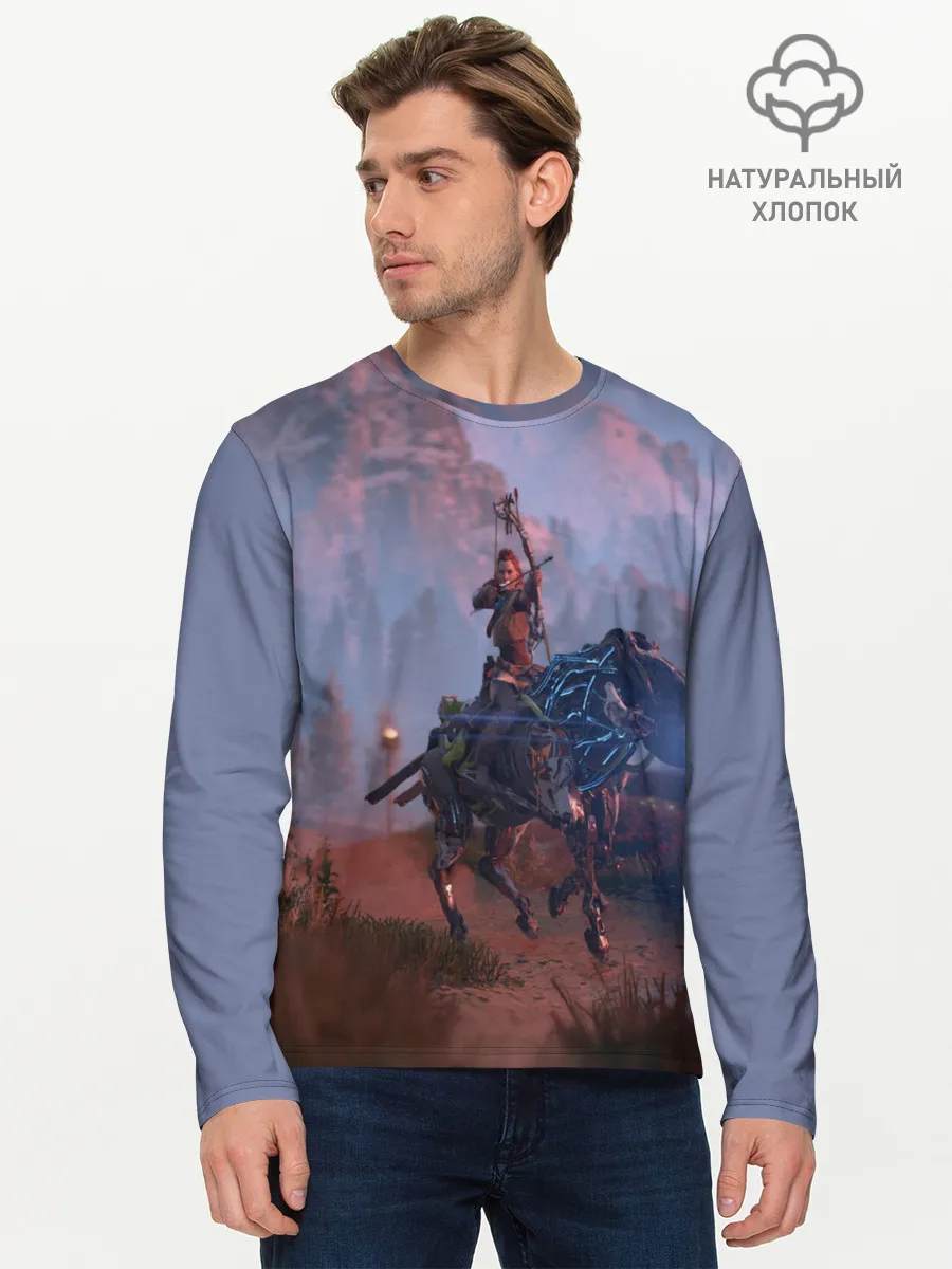 Мужской лонгслив базовый / Horizon Zero Dawn