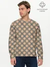 Мужской лонгслив базовый / Костюм в клетку