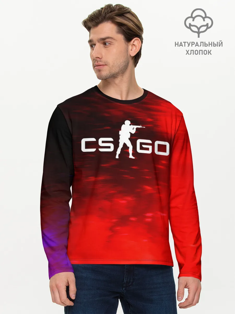 Мужской лонгслив базовый / CS GO | КС ГО