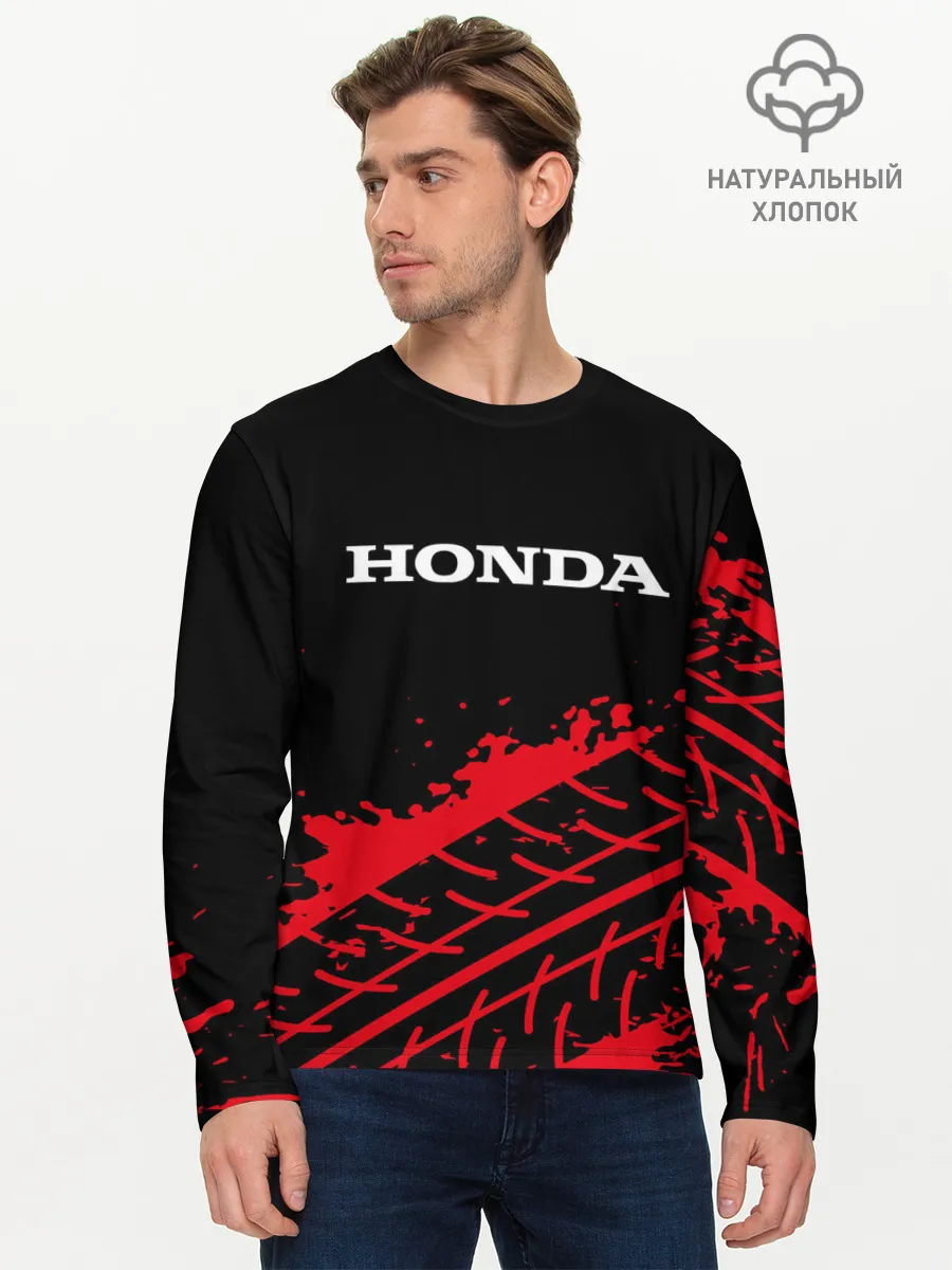 Мужской лонгслив базовый / HONDA / ХОНДА