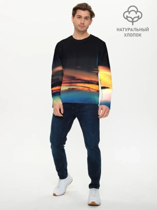 Мужской лонгслив базовый / Марс