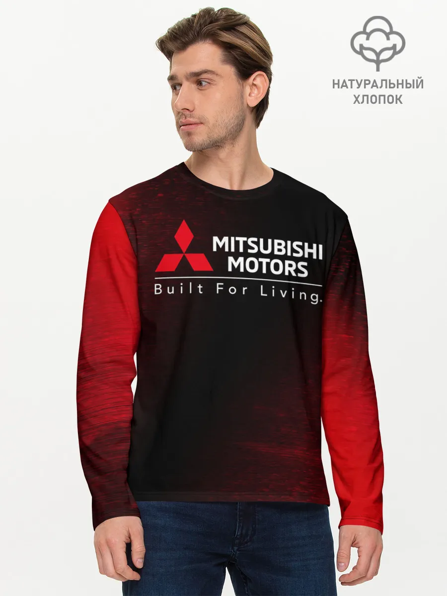 Мужской лонгслив базовый / MITSUBISHI / МИТСУБИСИ