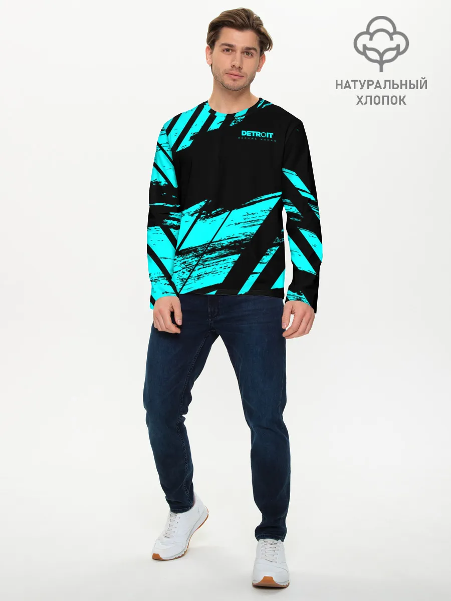 Мужской лонгслив базовый / Detroit: Become Human