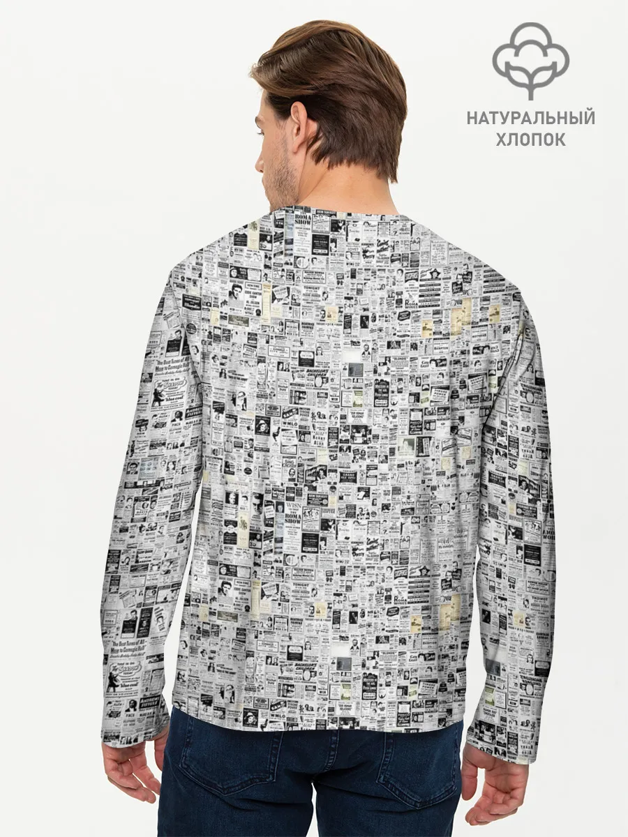 Мужской лонгслив базовый / Пресса