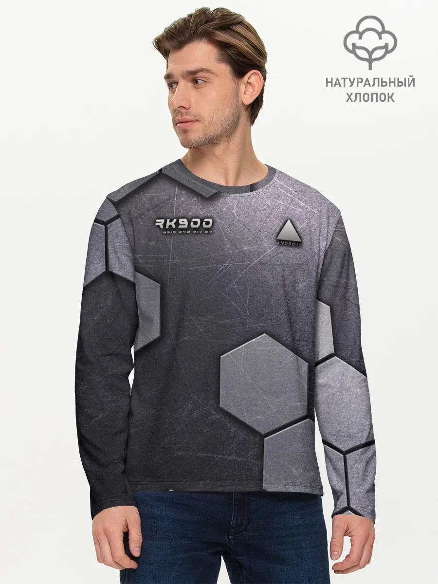 Мужской лонгслив базовый / Android RK900