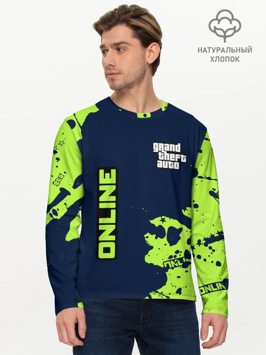 Мужской лонгслив базовый / GTA ONLINE / ГТА ОНЛАЙН