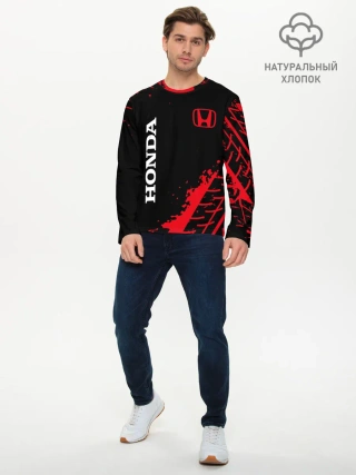 Мужской лонгслив базовый / HONDA / ХОНДА