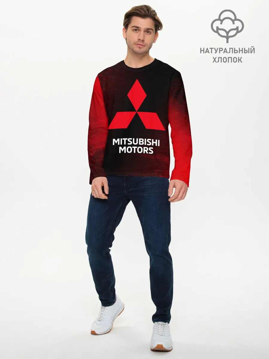 Мужской лонгслив базовый / MITSUBISHI / МИТСУБИСИ