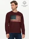Мужской лонгслив базовый / USA