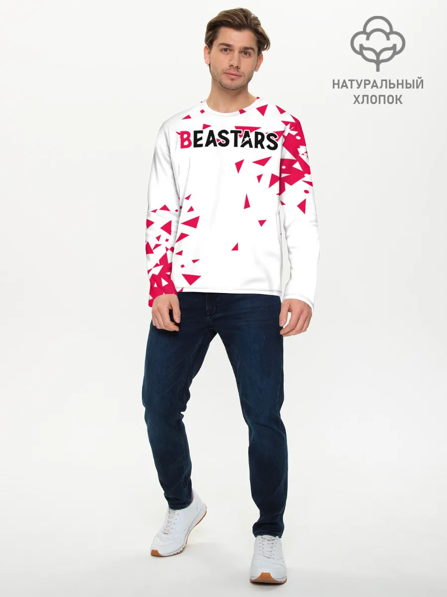 Мужской лонгслив базовый / Beastars треугольники