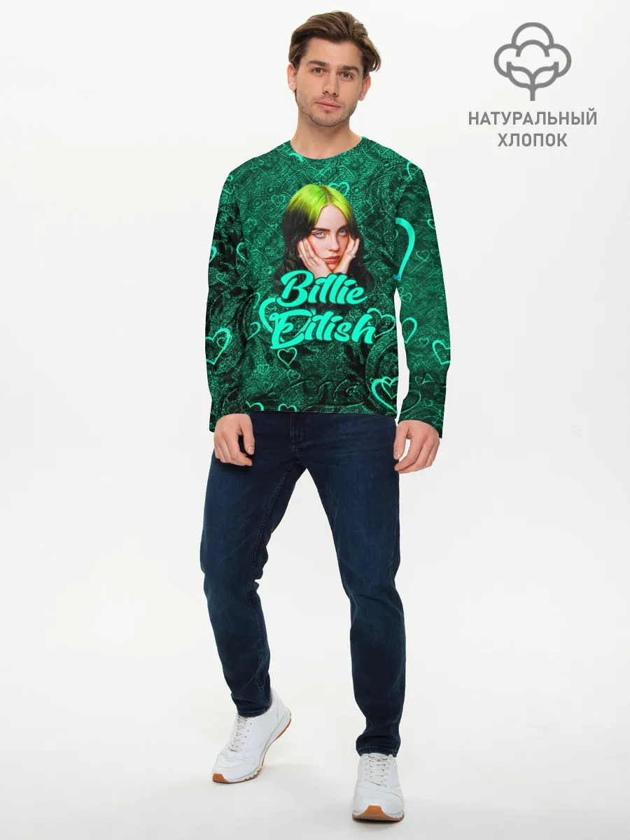 Мужской лонгслив базовый / Billie Eilish | Билли Айлиш