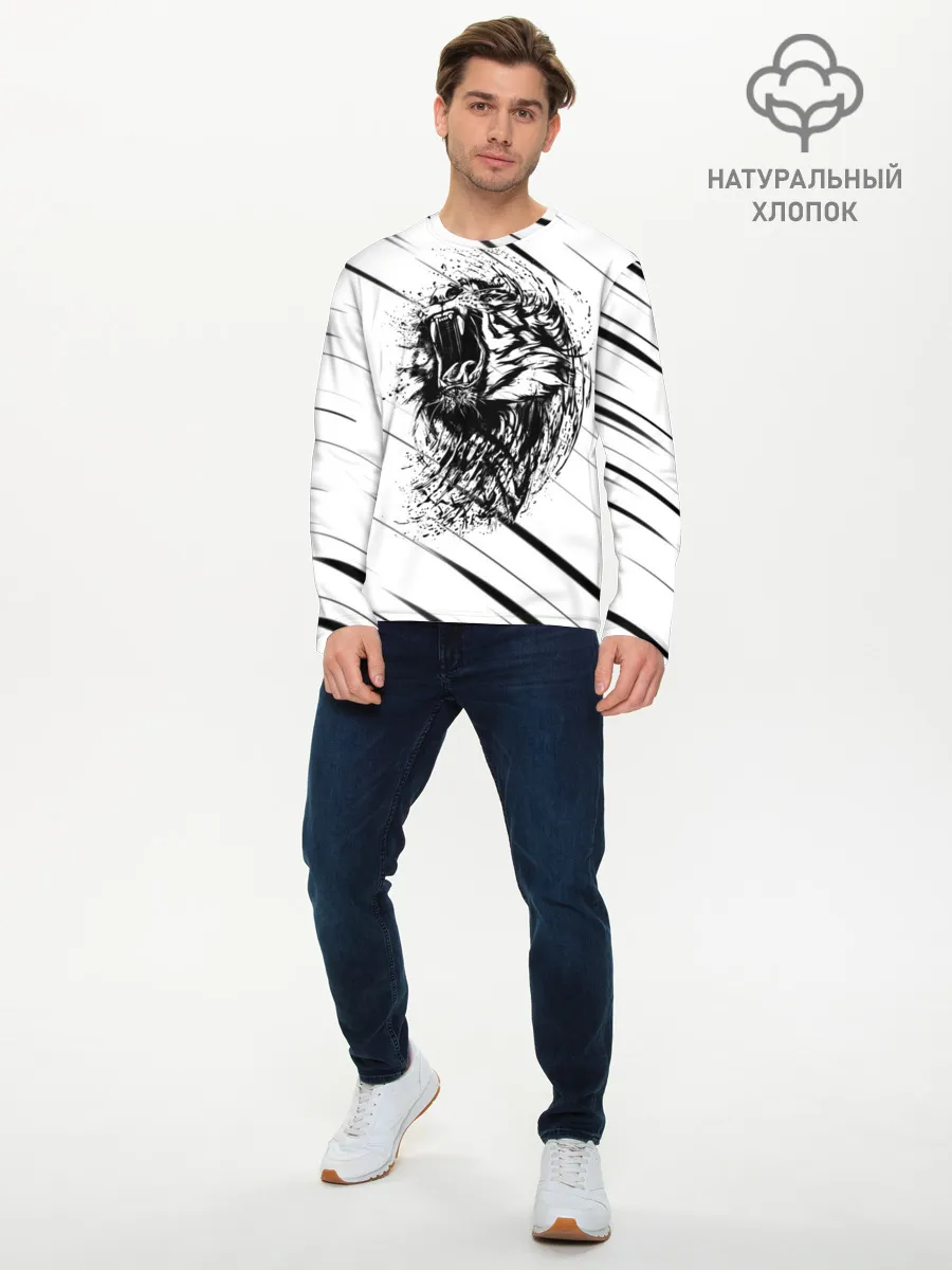 Мужской лонгслив базовый / Тигр | Tiger