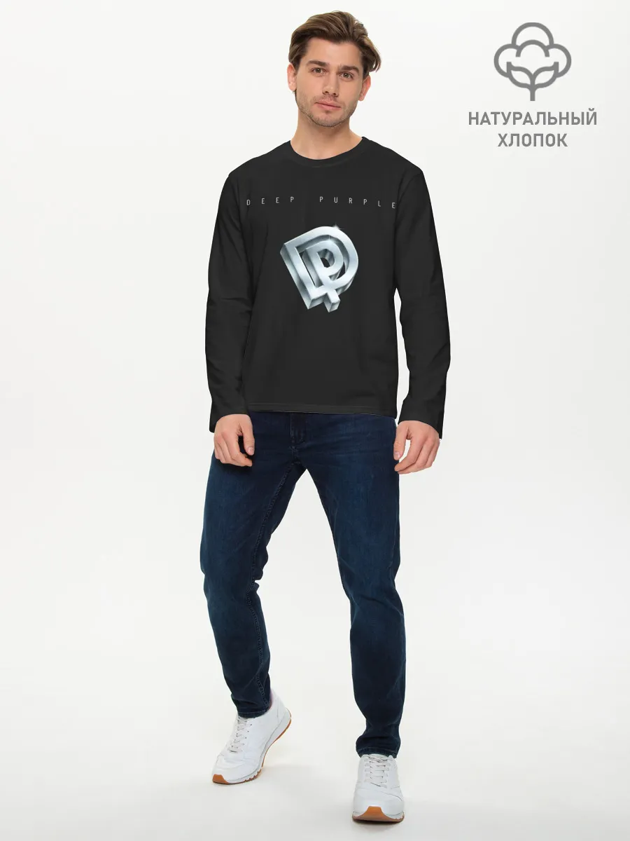 Мужской лонгслив базовый / Deep Purple