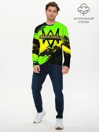 Мужской лонгслив базовый / WATCH DOGS