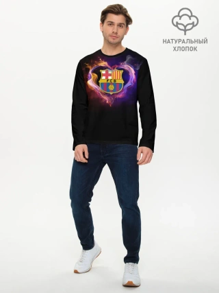 Мужской лонгслив базовый / Barcelona