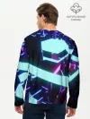 Мужской лонгслив базовый / Blue Neons