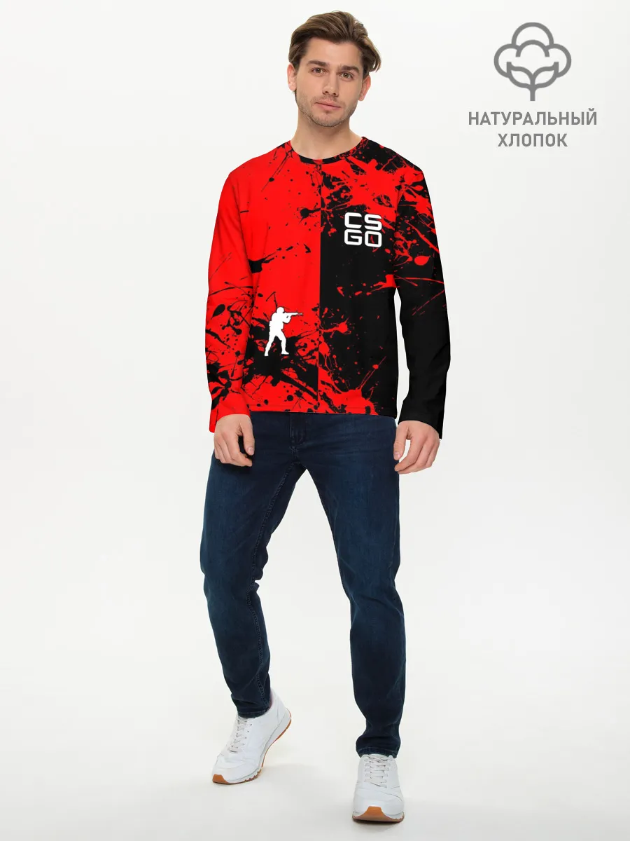 Мужской лонгслив базовый / COUNTER STRIKE