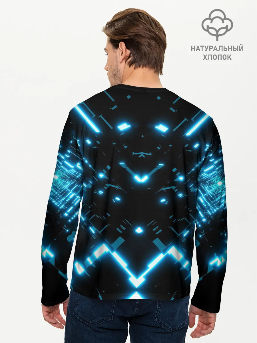 Мужской лонгслив базовый / Neon Lights