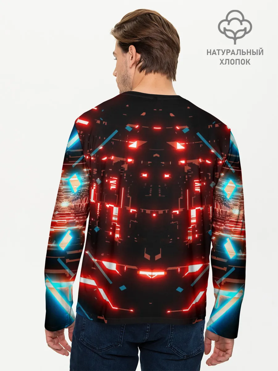 Мужской лонгслив базовый / Neon Lights