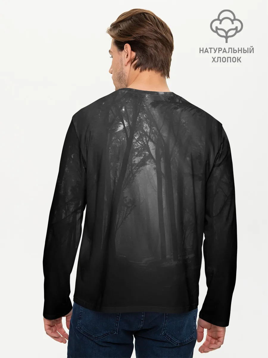 Мужской лонгслив базовый / Ghost of Tsushima | Темный лес