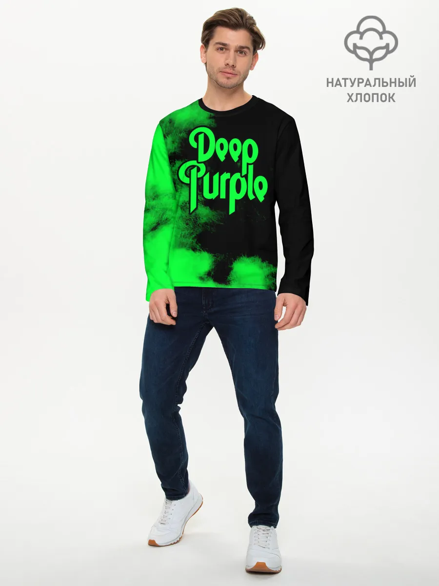 Мужской лонгслив базовый / Deep Purple
