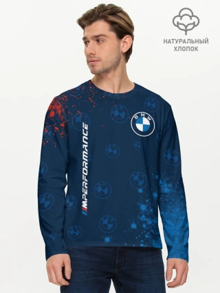 Мужской лонгслив базовый / BMW / БМВ